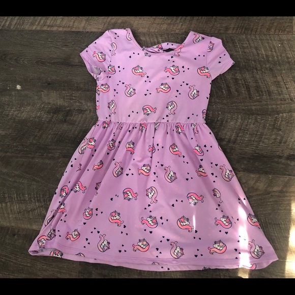 Girls Unicorn Dress - Picture 1 of 3